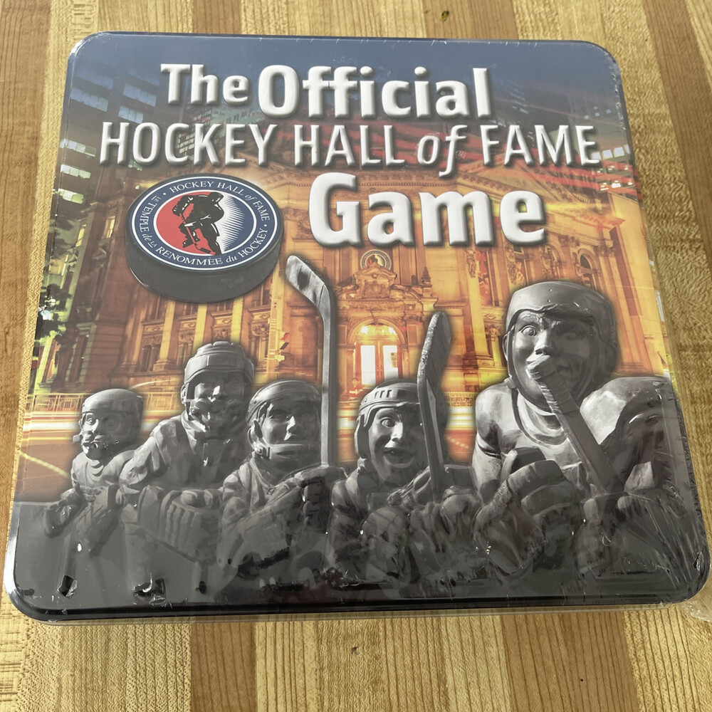 The Official Hockey Hall of Fame Board Game in Tin Metal Box NEW Sealed